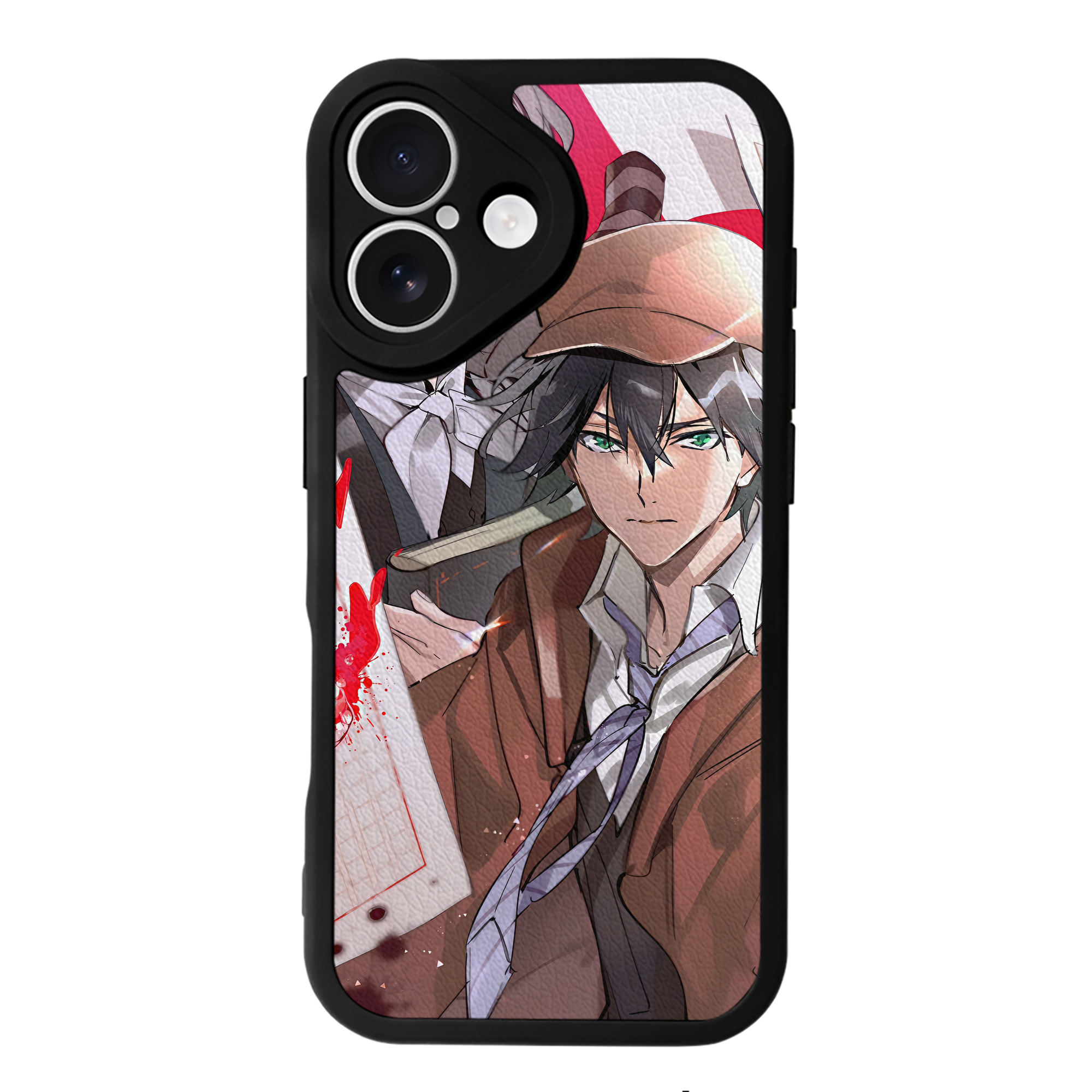 （画像用） 文豪ストレイドッグス Bungo Stray Dogs 【iPhone 16シリーズ対応】シリコンスマホケース（レザー調） 材質：シリコン